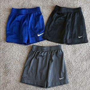 4T Nike Mesh Toddler Shorts - Bright Blue, Dark Gray, Black